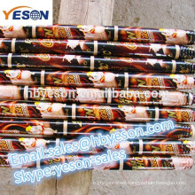 natural or pvc coated wooden broom stick handle